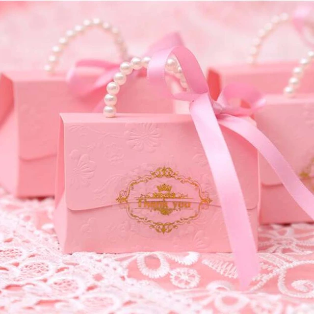  Oletx 25 Pcs Pink Paper Gift Boxes, Small Candy Boxes Bulk,  3x3x3 inch Gift Box with Lids, Goodie Treat Boxes for Party Favors,  Birthday Gifts, Wedding Gifts : Health & Household