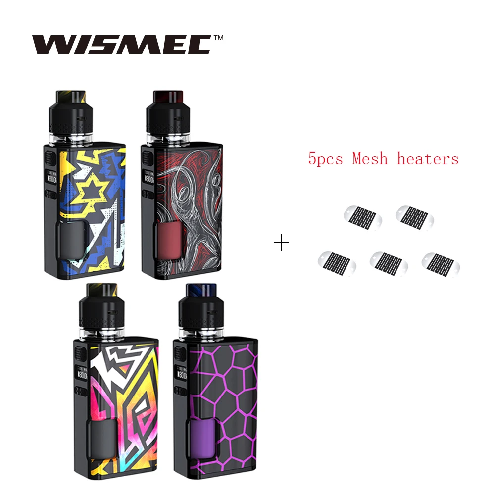 

Original Wismec Luxotic Surface Kit w/ 2ml KESTREL Tank squonk bottle 80W Luxotic Surface Box MOD Electronic CIgarette Vape kit