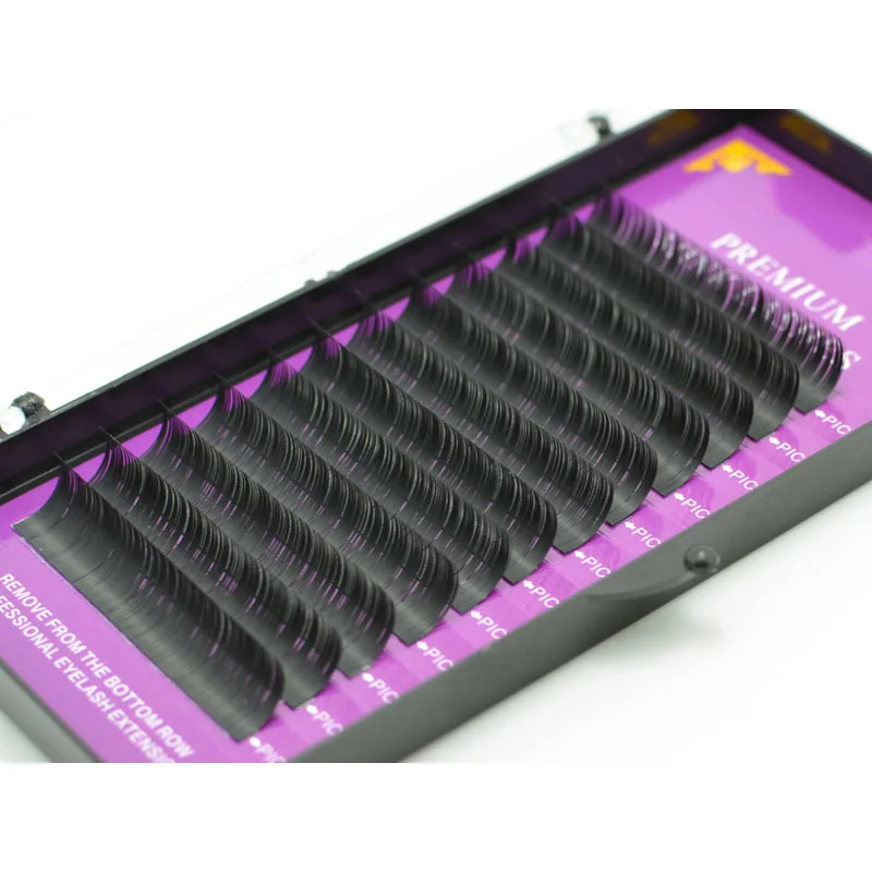 

12 Rows Long Eyelash Extension Ultra-thin Cilia Lashes Extension Faux Mink Eyelash SSwell