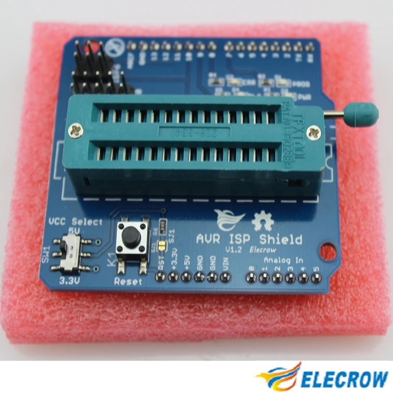 Elecrow AVR ISP щит для Arduino UNO макетная плата скачать загрузчик сжигание ATmega328P AVR ISP программатор DIY Kit