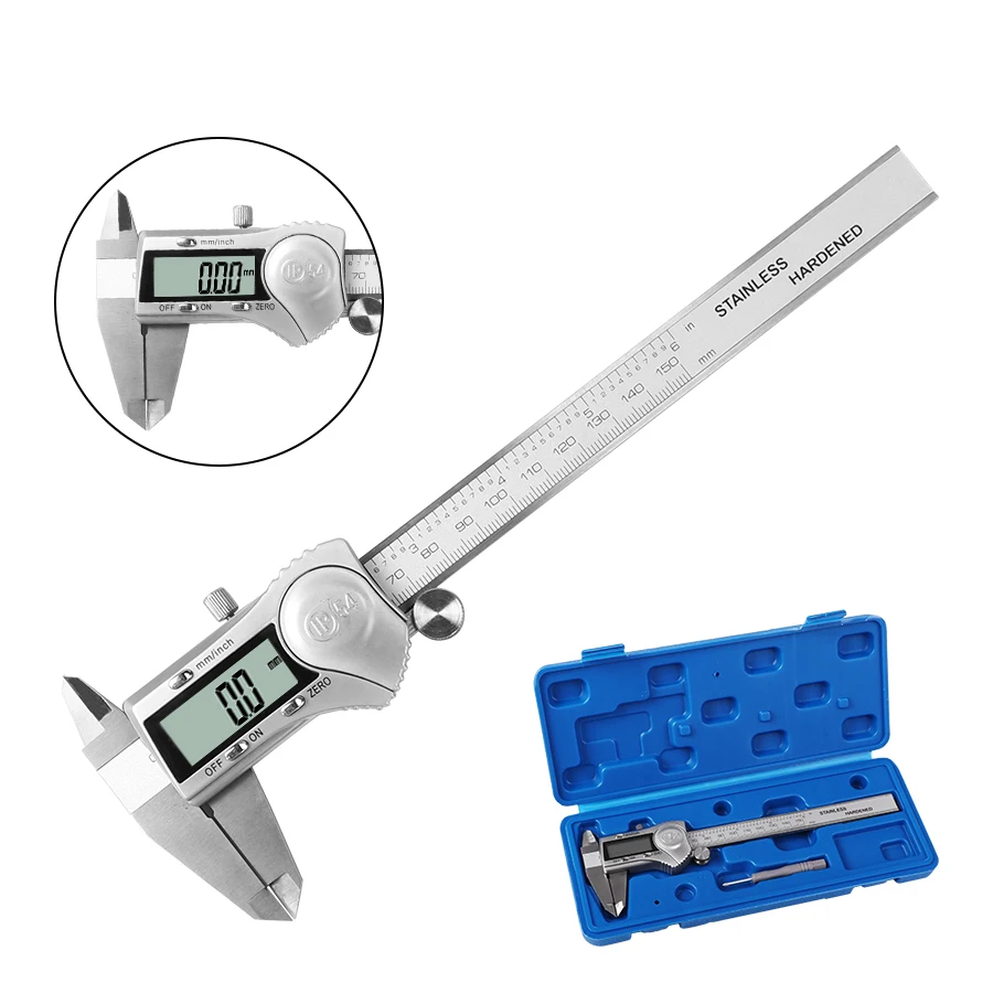 

IP54 0-150/200/300mm High Precision Electronic Digital Vernier Caliper Stainless Steel Measuring Tool Ruler