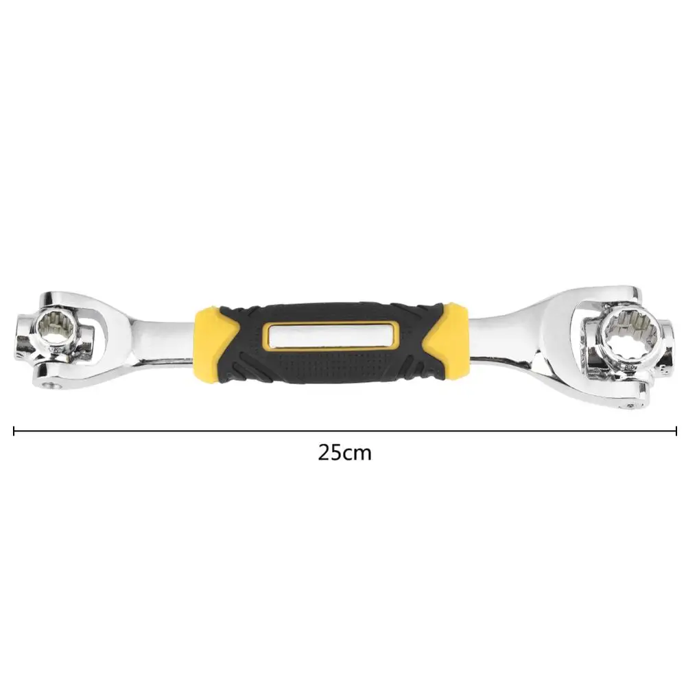 

Tiger Wrench 48 in 1 Tools Socket Works with Spline Bolts Torx 360 Degree 6-Point Universial Furniture Car Repair 25cm only red