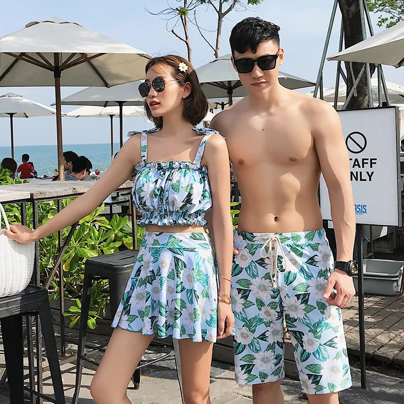 

Swim Suits Women Swimwear For Lady Separate Female Swimsuit Skirt 2019 Teenagers Plavky Beach Couple Bikini Korean Bathing Print