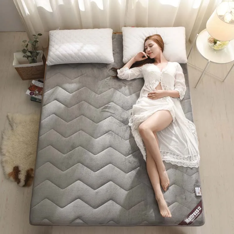 

Comfortable and warm Mattress Flannel Breathable Bed Mat Student Dormitory Single Mattress Double bed