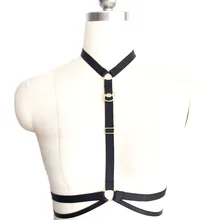 Женский летний Готический жгут для тела сексуальное женское белье для танцев на шесте жгут Harajuku клетка бюстгальтер бондаж белье обвязка для тела Бюстгальтер