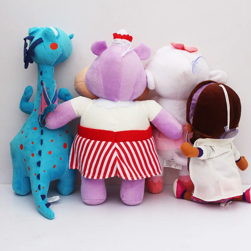 Doc Mcstuffins Клиника плюшевые игрушки Donny McStuffins Stuffy Lambie Hallie животные мягкие куклы дети