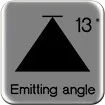 emitting angle 13-100