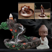 Струящаяся керамическая глазурь конус Moutain разработан курильница ладан горелки вертикальный держатель