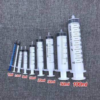

free shipping 1ml/2.5ml/5ml/20ml Sterile disposable plastic syringes laboratory supplies sterile Syringes 50pcs