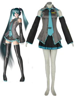

VOCALOID Hatsune Miku Levan Polkka Vocaloid Full Set-in Cosplay Costume