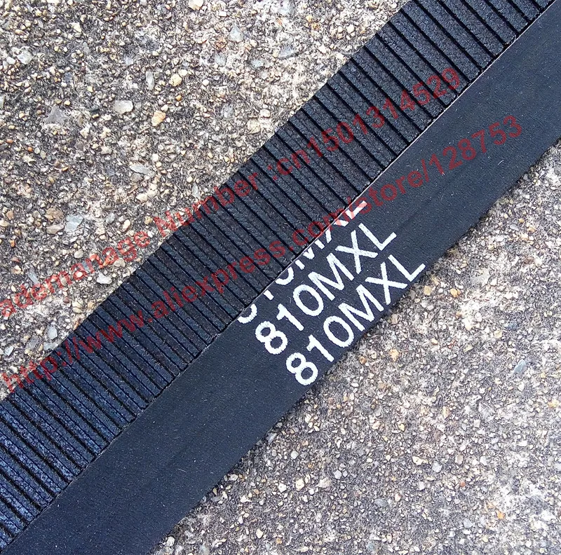 

5 pieces/set MXL Timing belt 810 MXL 025 Pitch 0.08"(2.032mm) length 810" 2056.38mm width 0.25" 6.35mm B1012 Timing pulley