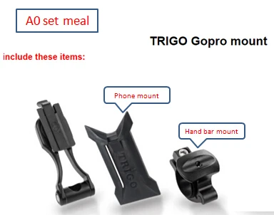 Триго gopro Крепление Gopro аксессуары набор Go pro крепление камеры и крепление телефона - Цвет: A0 set meal