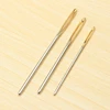 18pcs/Set 7/6/5.2cm 3 Sizes Large Leather Hand Sewing Needles Gold Eye Needle Embroidery Tapestry Home Wool DIY Sewing Needles ► Photo 3/6