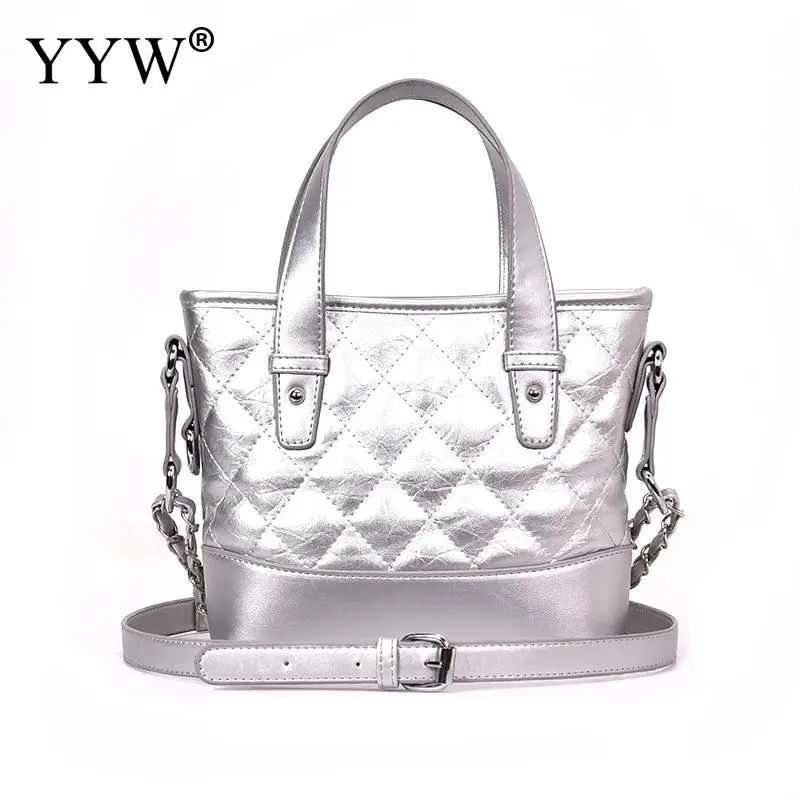 

YYW Women Crossbody Bag Famous High Quality Ladies Messenger Bags Fashion Student Shoulder Bags Ladies Silver Zipper HandBags