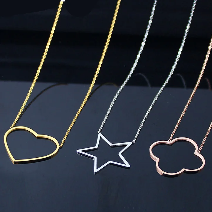 

2019 stainless steel chain choker best friends pendant heart necklace women bts chocker neckless jewelry silver gold