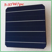 Mono solar cell panel 21.6% high efficiency 5.37W/pc enough power output A grade monocrystalline DIY solar panel cell 6×6