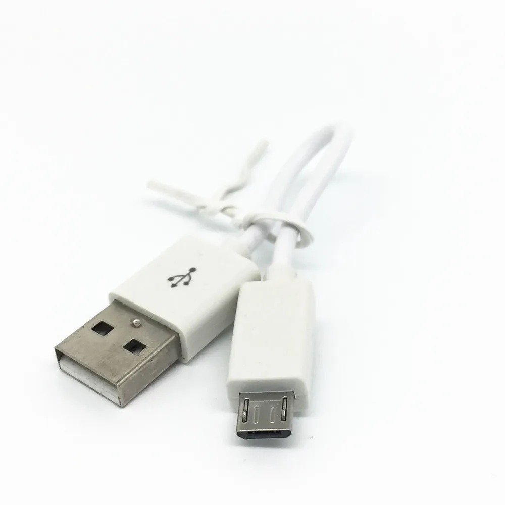 Бесплатная доставка белый 12 см 1A короткий Micro USB кабель для зарядки и