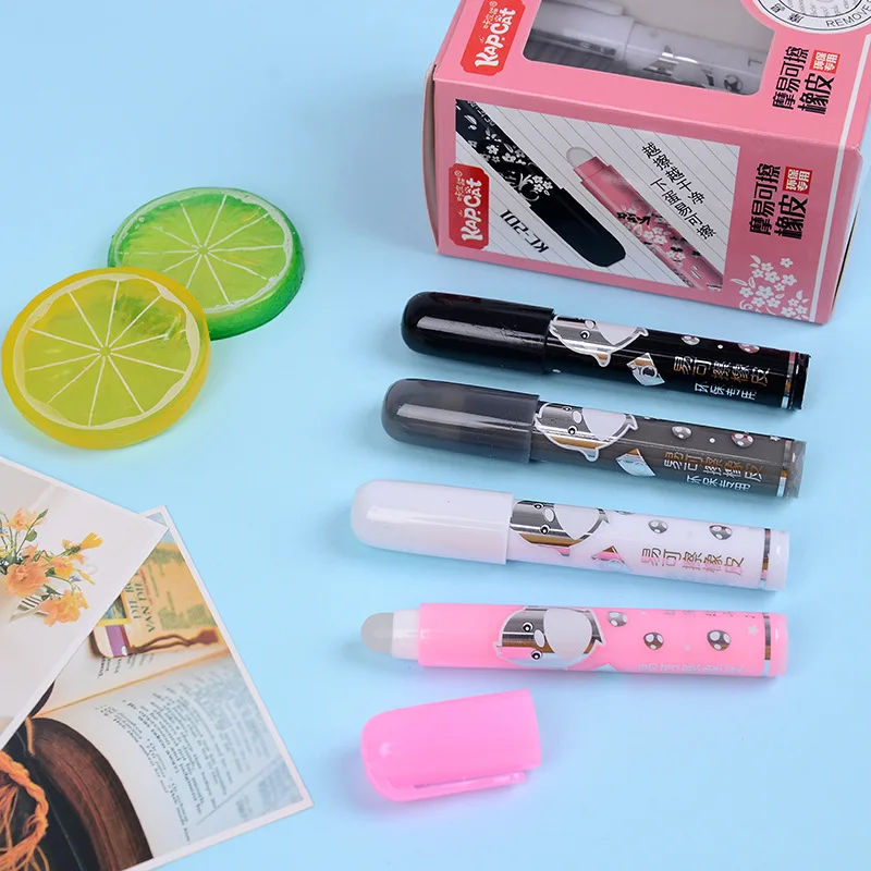 

Coloffice 12PC/box Creative Temperature Control Rubber (color mixed) Pen Dedicated Magic Rubber ink eraser school gel ink eraser