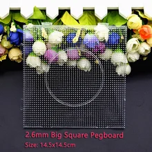 4 шт./компл. 2,6 мм бисера квадратный Pegboard Хама бусины головоломки 14,5x14,5 см шаблон для 2,6 мм Perler бисер игрушки