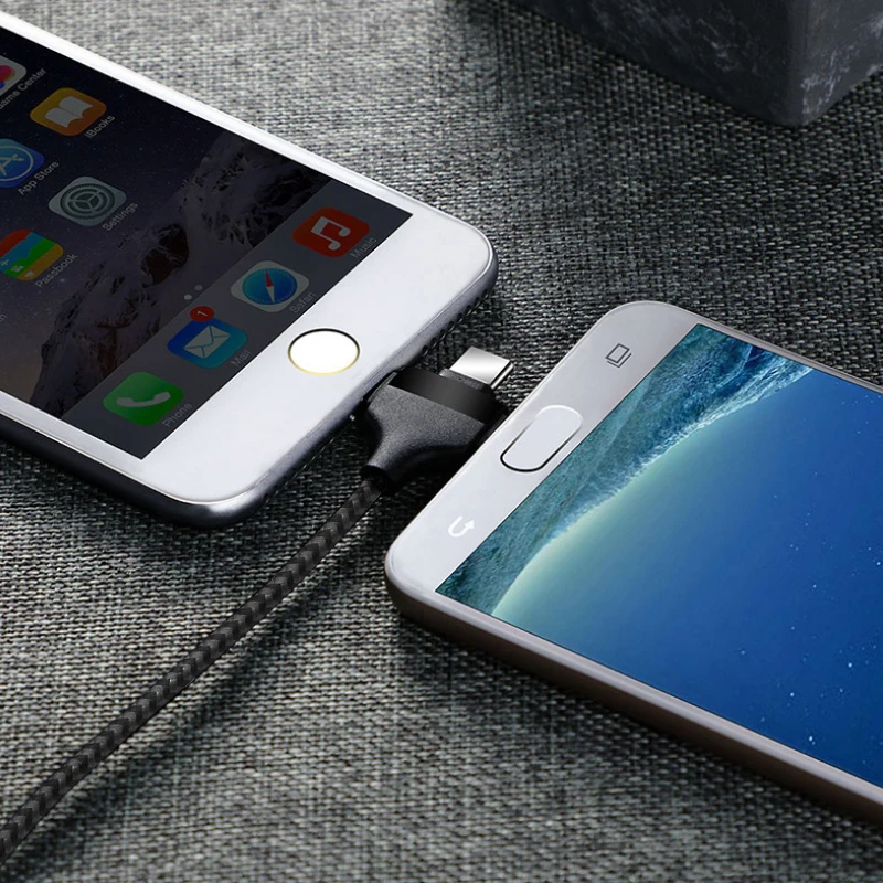 ! Кабель USB ACCEZZ для быстрой зарядки iPhone X 8 Plus XS MAX XR Micro Тип C Samsung S9 S8 зарядный кабель 3