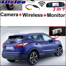 Liislee специальная камера заднего вида беспроводной приемник+ зеркальный монитор Легкая система парковки для Nissan Qashqai J11 Dualis 2012