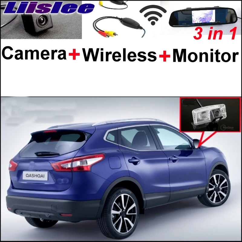 

Liislee Special Rear View Camera Wireless Receiver + Mirror Monitor Easy Parking System For Nissan Qashqai J11 Dualis 2012~2017