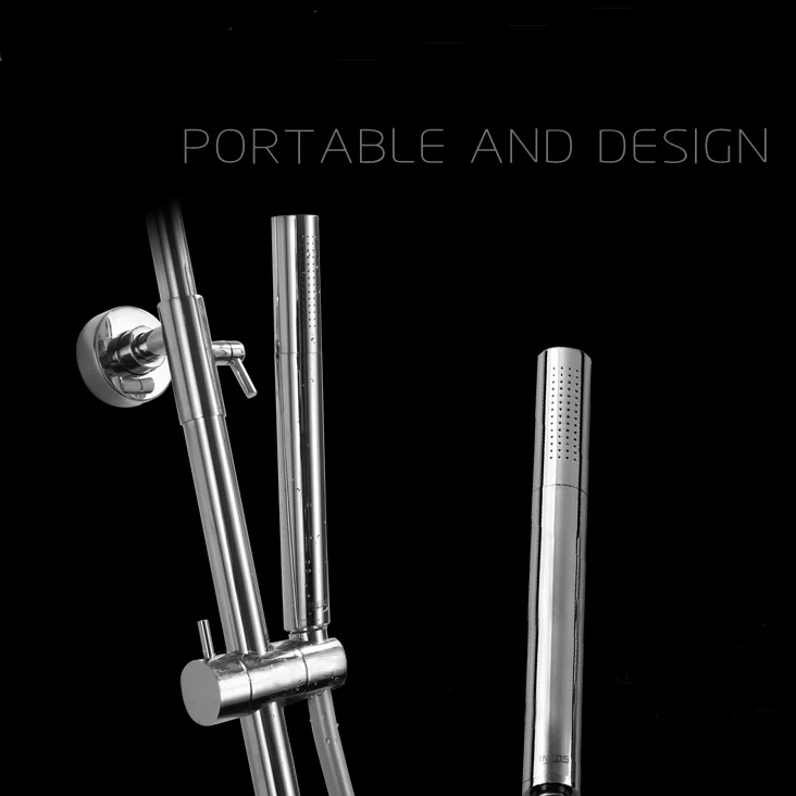 Shower Faucets Brass Chrome Wall Mounted Thermostatic Bathroom