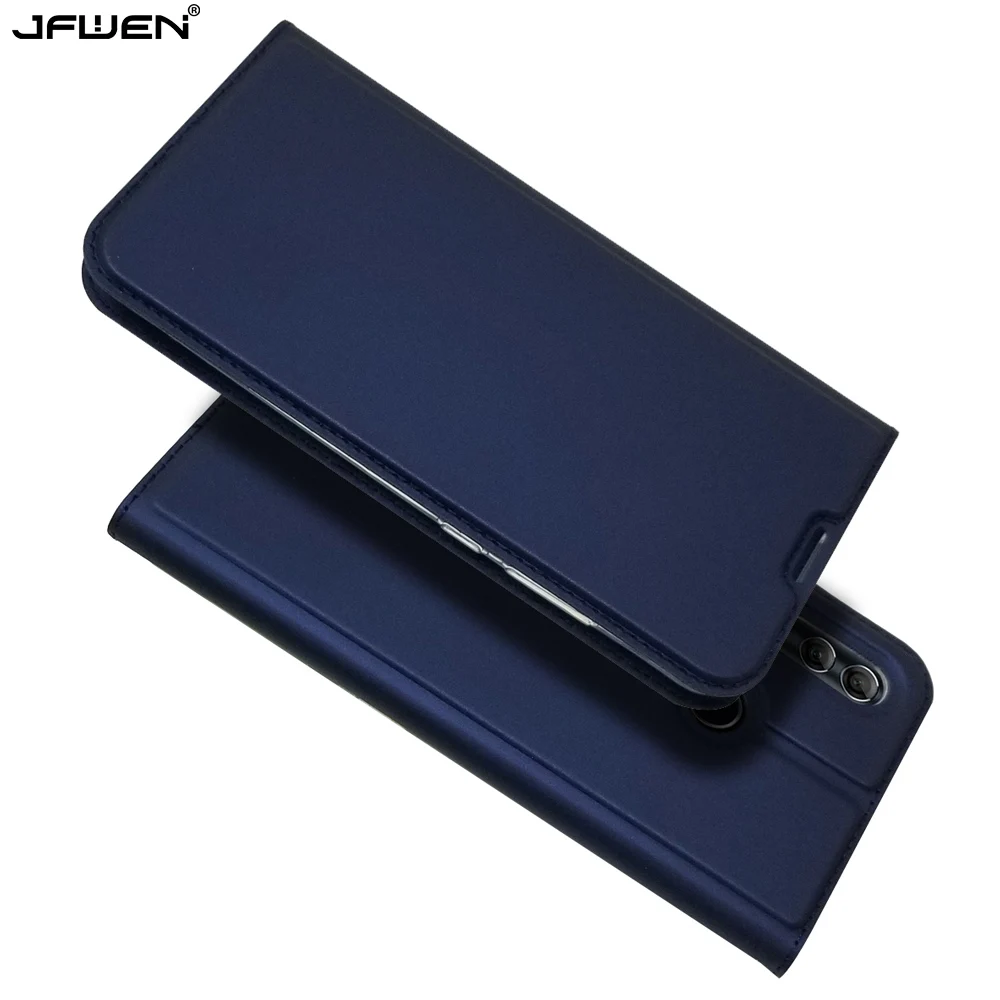 

JFWEN Leather Case For Coque Huawei P Smart 2019 Case Book Flip Cover Wallet For Funda Huawei Honor 10 Lite Phone Case Cover