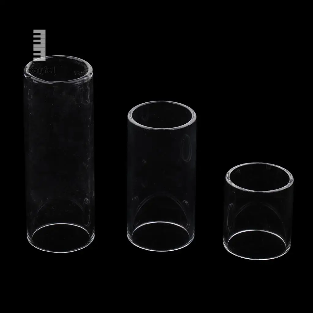 1 Set 28/50/69mm String Finger Slide Glass Bottle Neck for Guitar Replacement Parts
