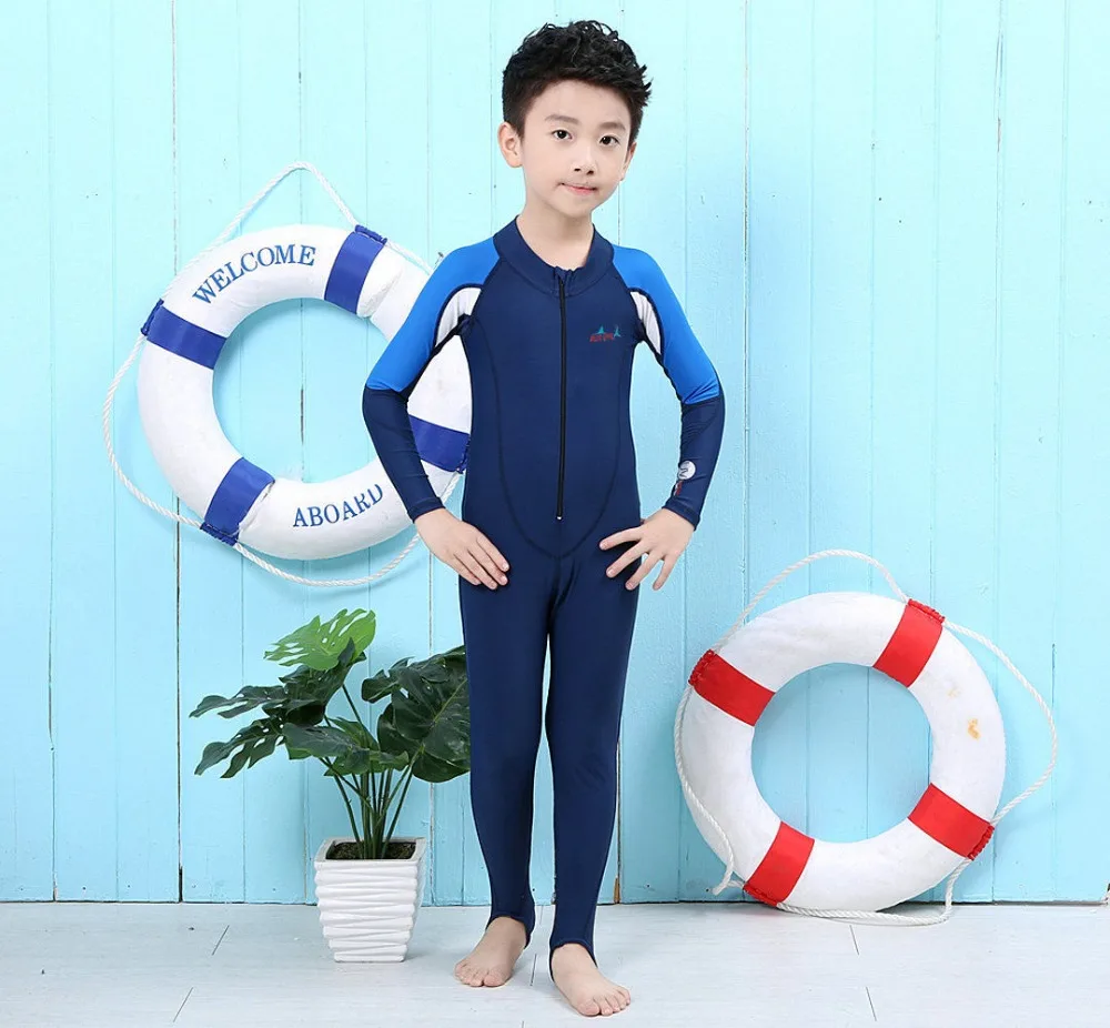 Kids Boy Girl Diving Surfing Swimming Wetsuit Kids One piece Swimwear