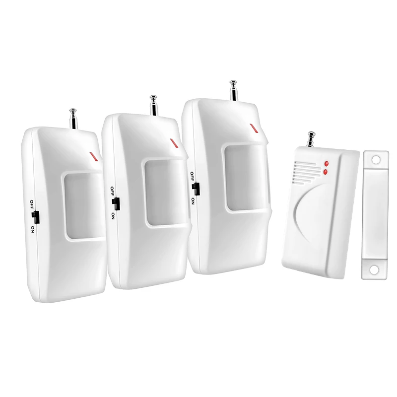 3pcs 433Mhz Wireless PIR Sensor Motion Detector For Wireless GSM/PSTN
