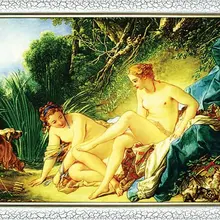 Гобеленовые ковры знаменитая Классическая художественная картина, сделай сам ткань картина, Ablutionary Beauties