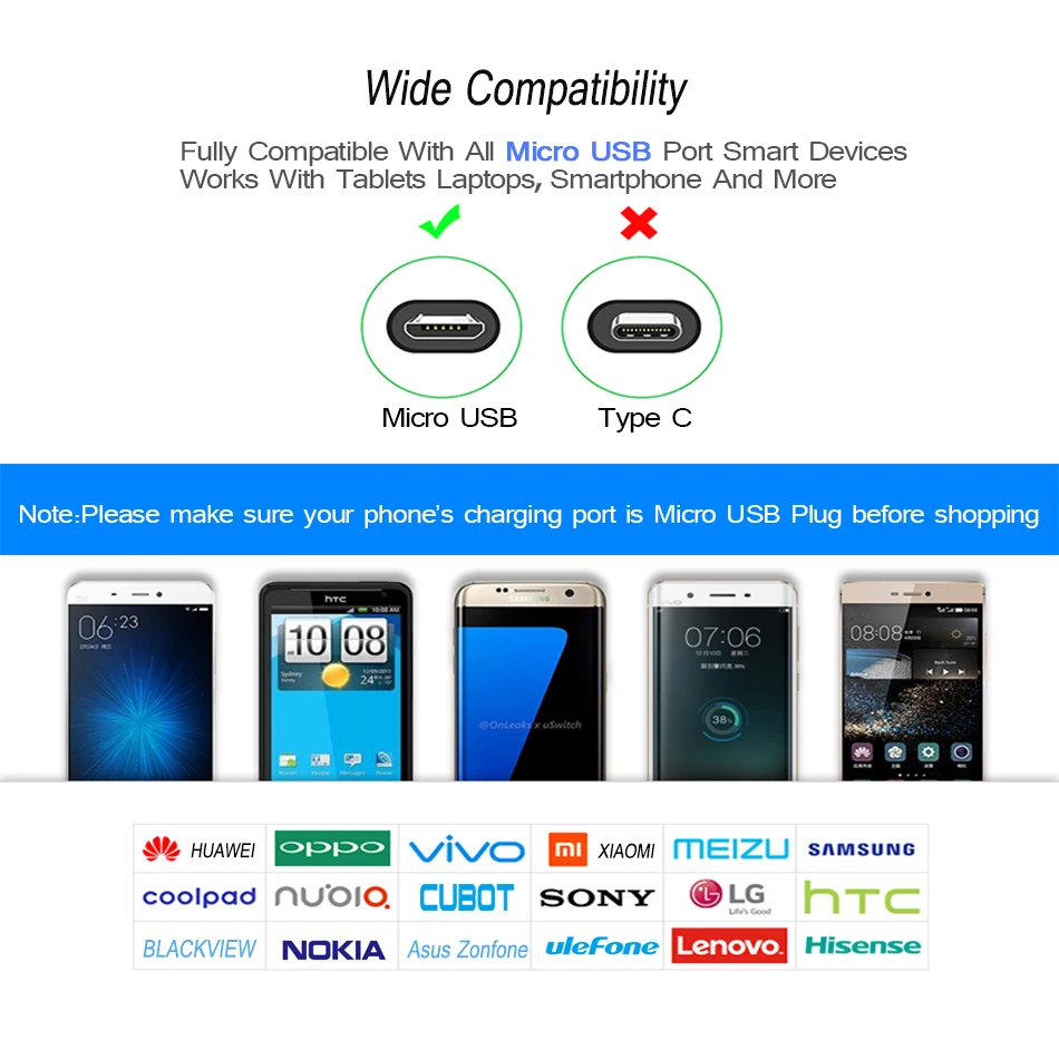 Usb кабель для Android, Micro Usb кабель, 3 м, 2 м, 1,5 м, 1 м, 25 см, кабель для зарядки сотового телефона, кабель для Xiaomi Redmi Note 5, 6 Pro, 4, 4X