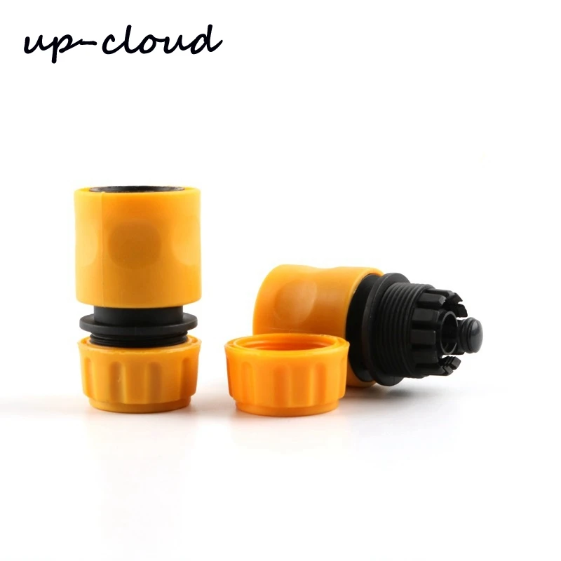 

2pcs UP-CLOUD 1/2" Garden Quick Connector Check Valve Tap Adapter Garden Irrigation Stop Water Joint Water Gun Tools 16mm Hose