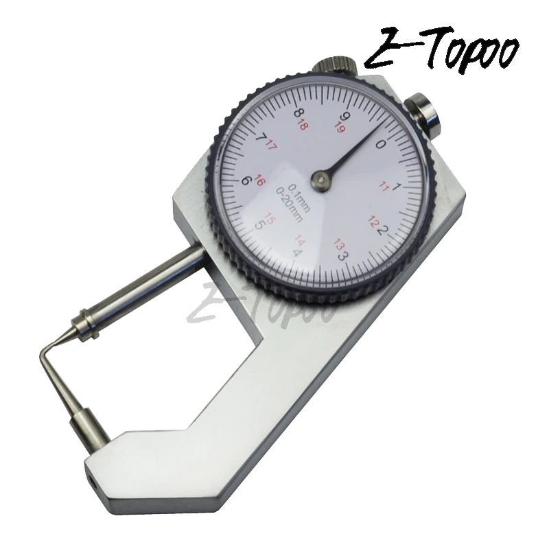 

Dial Thickness Gauge Curved Tip 0-20mm/0.1mm For Hollow Pipe Or Circular Tube Caliper Gauge Measuring Tools