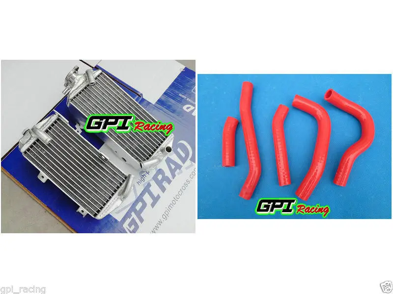 L& R алюминиевый радиатор+ черный шланг для Honda CRF250R CRF 250R 250 CRF250 14 16