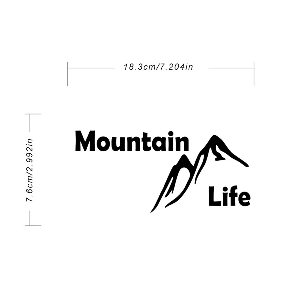 Car Window Body Sticker Adventure Mountain Life Car Styling Auto Decals Car-Styling Decoration Door Body 18.37 (2)