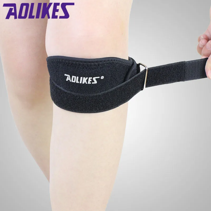 AOLIKES 1 Pcs Knee Sliders Band Adjustable Patella Support Pads For