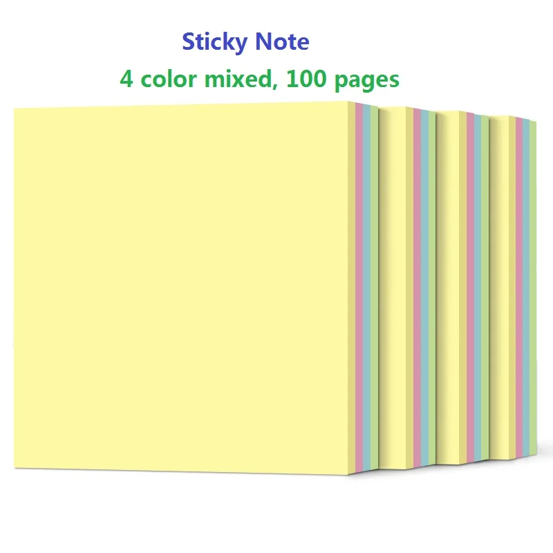 

400 pages 4Color Mixed Sticky Noted Paper Memo Pad N Times Post It Bookmark Marker Planner Office & School Accessory