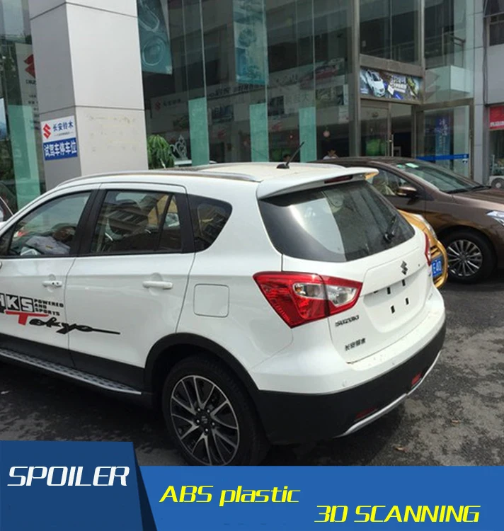 

For Suzuki S-Cross Spoiler ABS Material Car Rear Wing swift Primer Color Rear Spoiler For Suzuki S-Cross Spoiler 2015-2017