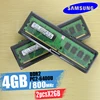 Samsung ordinateur de bureau de mémoire 4 GO (2 pièces X 2 GO) 4G 800 MHz PC2-6400U DDR2 PC RAM 800 6400 2G 240 broches ► Photo 2/3