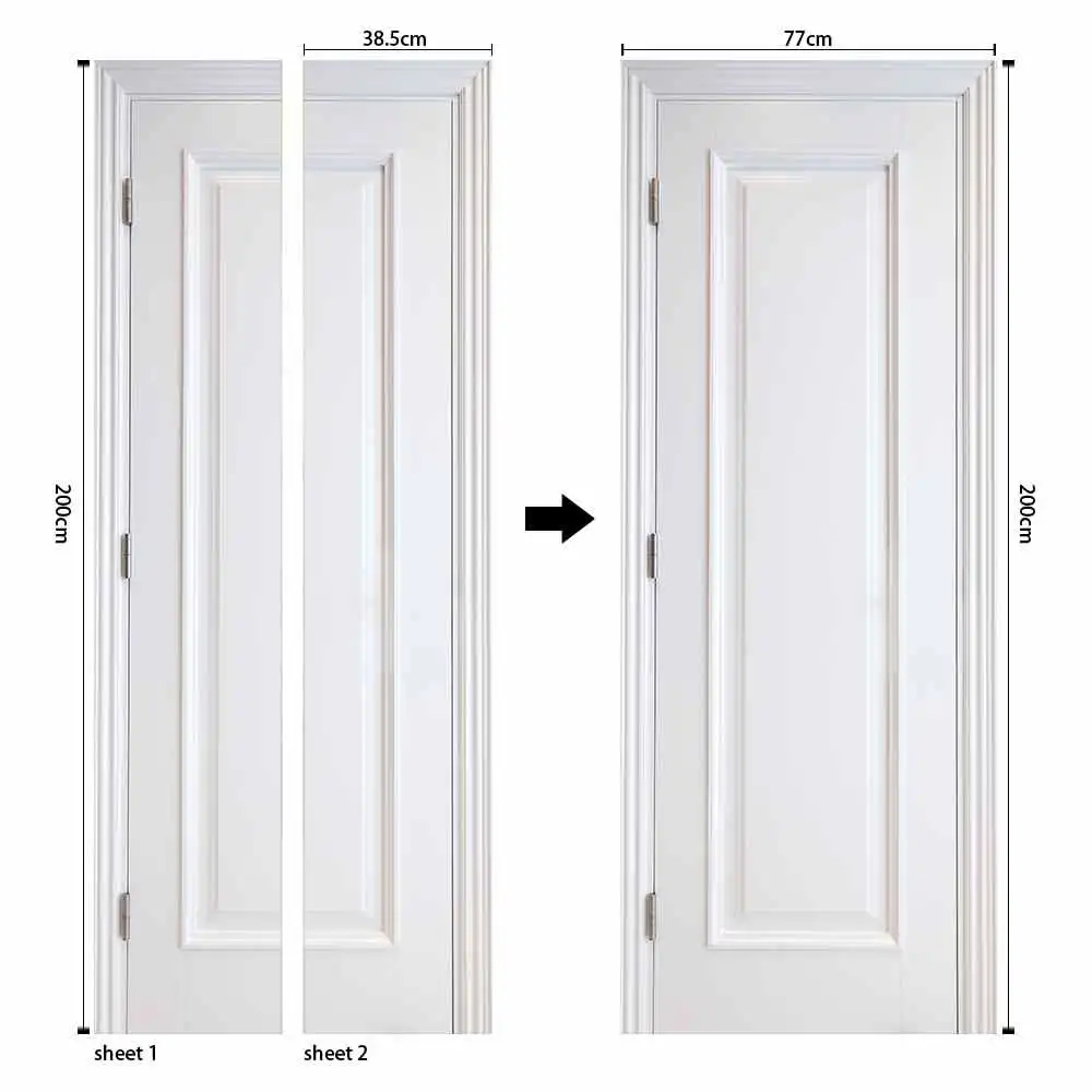 Европейский узор двери наклейки 3D обои спальня гостиная плакат с изображением двери Фреска ПВХ самоклеющиеся водонепроницаемые наклейки
