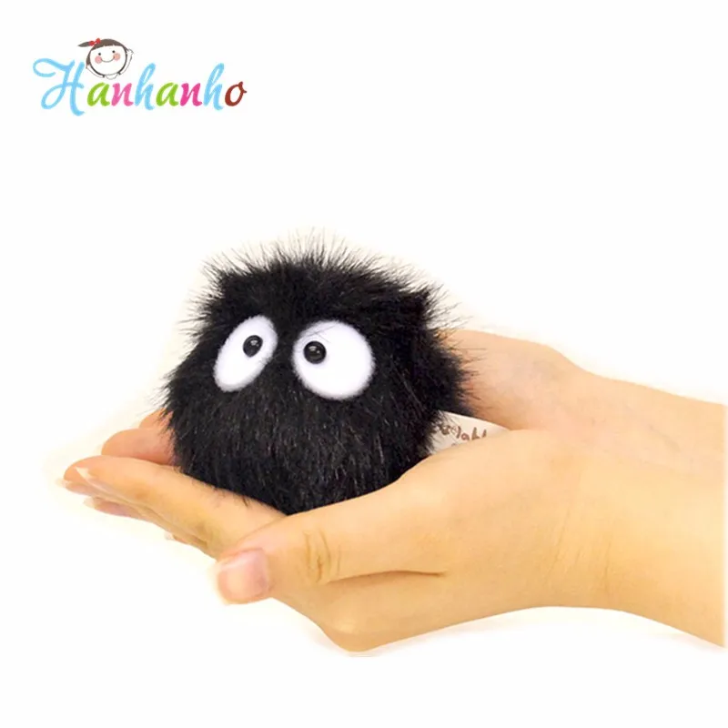 

High Quality 1 Piece Dust Spirit My Neighbor Totoro Fairydust Pendant Plush Toy Doll with Ring Soft Stuffed Doll