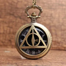 Винтажные бронзовые Звездные войны кварцевые карманные часы ретро часы брелок подвеска цепь часы мужские часы ожерелье цепь