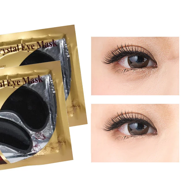 10pcs=5pair Eye Mask Crystal Collagen Face Masks Anti-Puffiness Dark Circles Anti Aging Moisturizing Eye Pads Gel Sleep Patches -