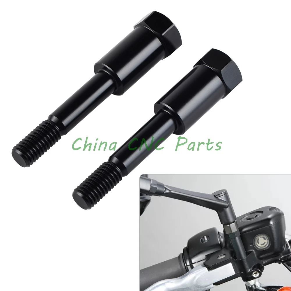 Chrome Mirror Stem Extenders For 2002-2006 Harley Davidson VRSCA V Rod VRSCA