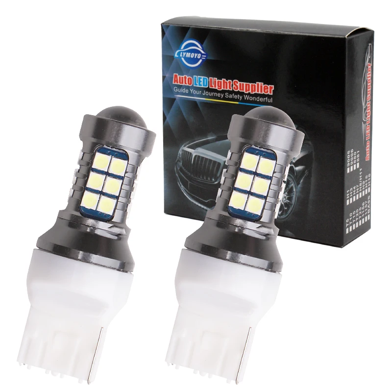 LYMOYO T20 7440 W21W wy21w 27 Светодиодный 3030 smd Автомобильные стоп-сигналы Туман Лампа фонарь