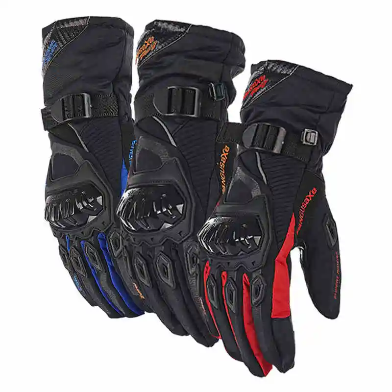 Motorcycle Gloves Men Touch Screen Winter Warm Waterproof Windproof Protective Gloves Guantes Moto Luvas Motosiklet Eldiveni