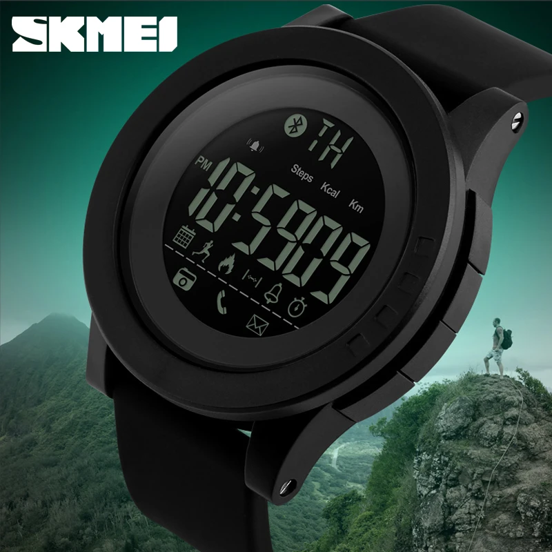 Skmei 1255 Bluetooth Sports Smart Watch Men Women Led Dress - AliExpress