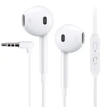 2018 Universal In Ear Earphone Stereo Bass HIFI Headset 3 5mm Plug with Microphone M1 Wired